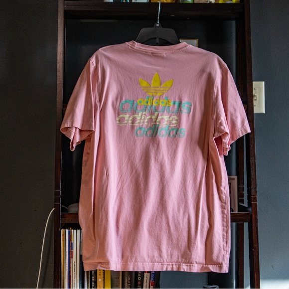 Pink adidas graphic tee - Picture 3 of 5